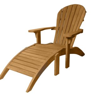 Adirondack Chair with Footstool